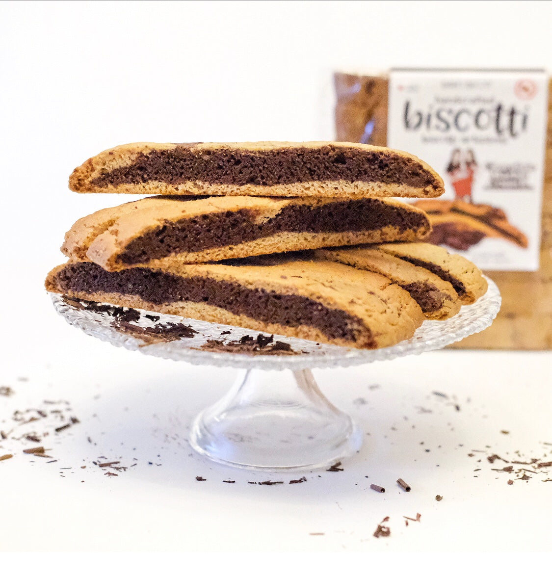 Chocolate Marble Crunch | Biscotti